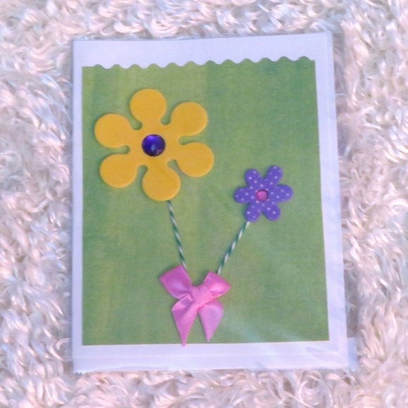 Set of 4 Handmade GET WELL SOON folded cards, 5.5"X4.25", A2 - Picture 3 of 6